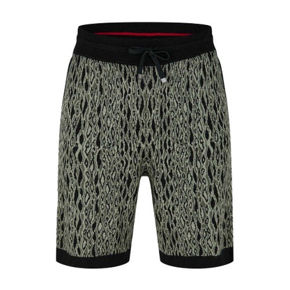 Front - Hugo Mens Animal Print Sweat Shorts