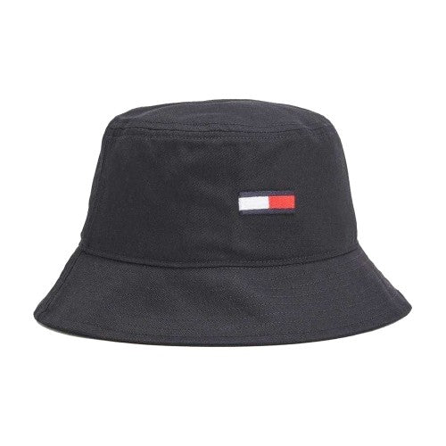 Front - Tommy Jeans Embroidered Logo Cotton Bucket Hat