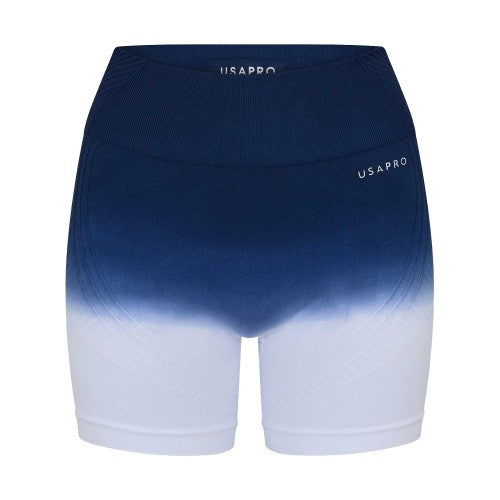 Front - USA Womens/Ladies Ombre High Waist Cycling Shorts