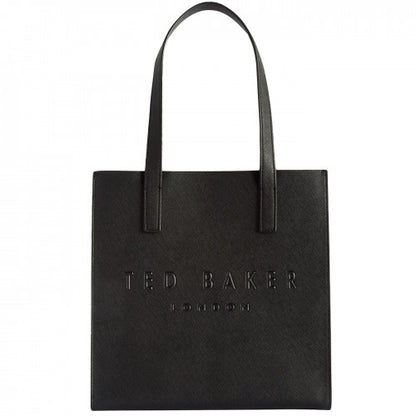 Front - Ted Baker Soocon Logo Faux Leather Shopper Bag