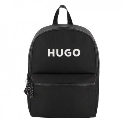 Front - Hugo Lettering Print Nylon Logo Backpack