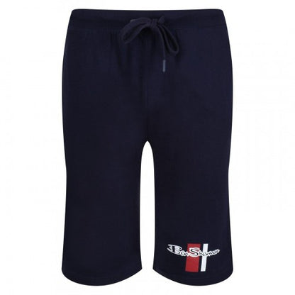 Front - Ben Sherman Mens Logo Relaxed Fit Sweat Shorts