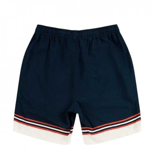 Front - Pretty Green Mens Striped Sweat Shorts