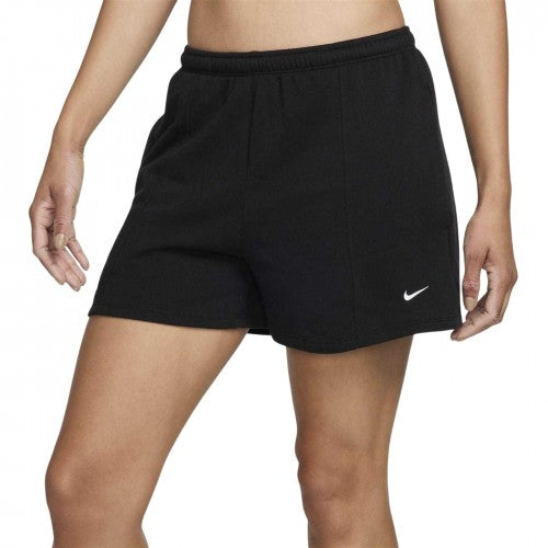 Front - Nike Womens/Ladies Fleece Elasticated Waist Relaxed Fit Sweat Shorts