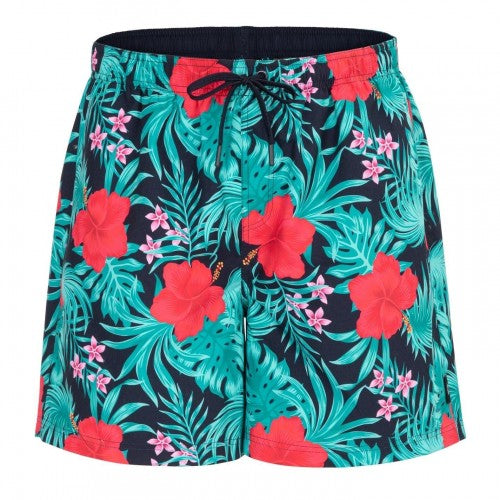 Front - Hot Tuna Mens Tropical Floral Swim Shorts