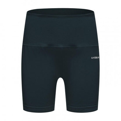 Front - LA Gear Womens/Ladies Zip Pocket High Waist Cycling Shorts