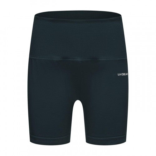 Front - LA Gear Womens/Ladies Zip Pocket High Waist Cycling Shorts