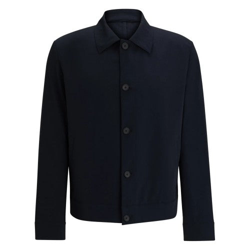 Front - Hugo Mens Hellys Slim Overshirt