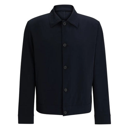 Front - Hugo Mens Hellys Slim Overshirt
