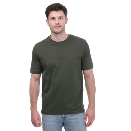 Front - Mercery Mens Lacer Split Micro Stitch T-Shirt
