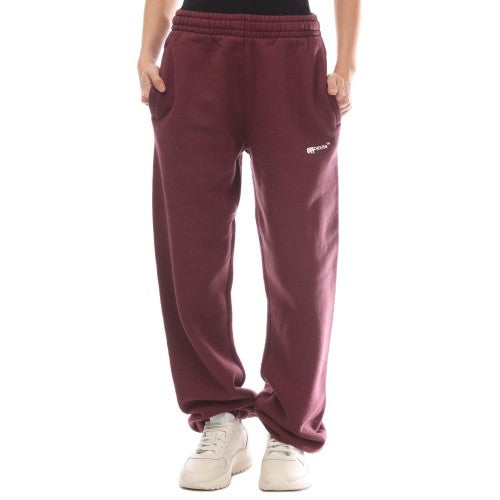 Front - Off White Womens/Ladies Spray Helvetica Cuffed Sweatpants