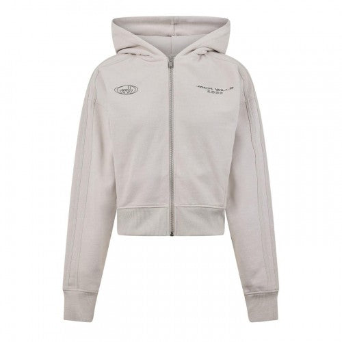 Front - Jack Wills Womens/Ladies Cotton Full Zip Hoodie