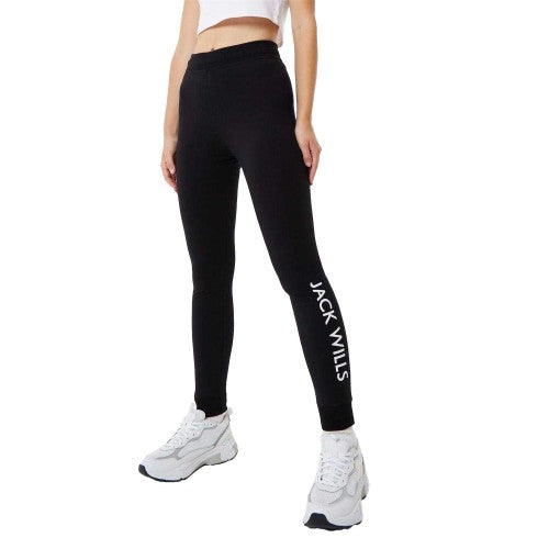 Front - Jack Wills Womens/Ladies Premium Cotton Slim Casual Joggers