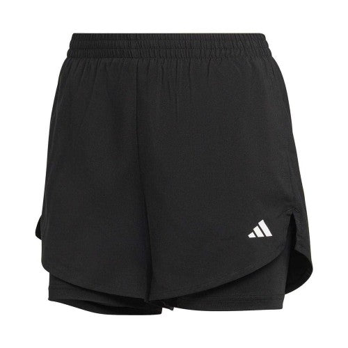 Front - Adidas Womens/Ladies 2 in 1 Running Shorts