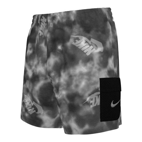 Front - Nike Boys Tie Dye Swim Shorts