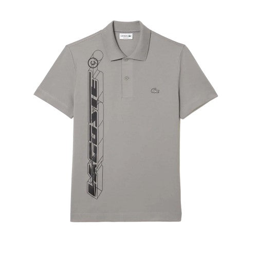 Front - Lacoste Unisex Adult Movement Signature 3D Polo Shirt
