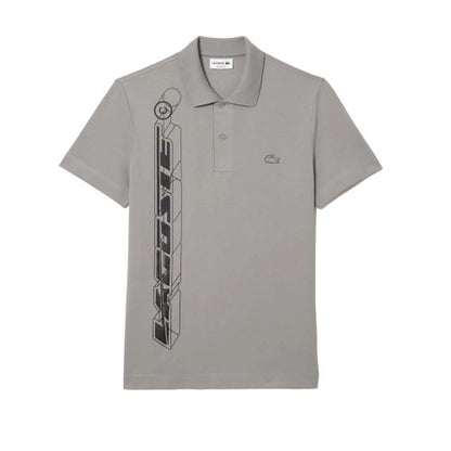Front - Lacoste Unisex Adult Movement Signature 3D Polo Shirt