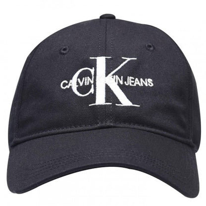 Front - Calvin Klein Jeans Embroidered Logo Cotton Baseball Cap