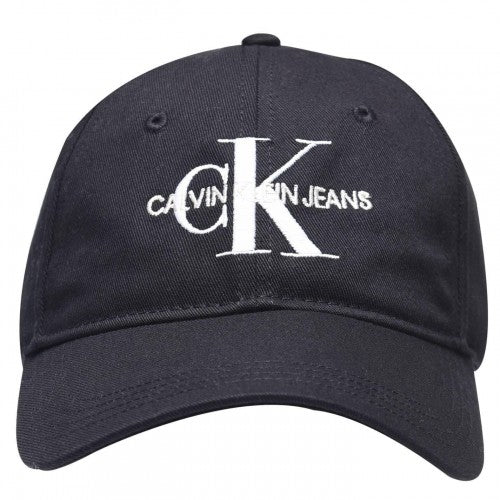 Front - Calvin Klein Jeans Embroidered Logo Cotton Baseball Cap