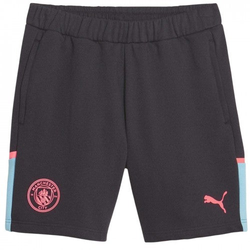 Front - Puma Mens Casuals Elasticated Manchester City FC Football Shorts