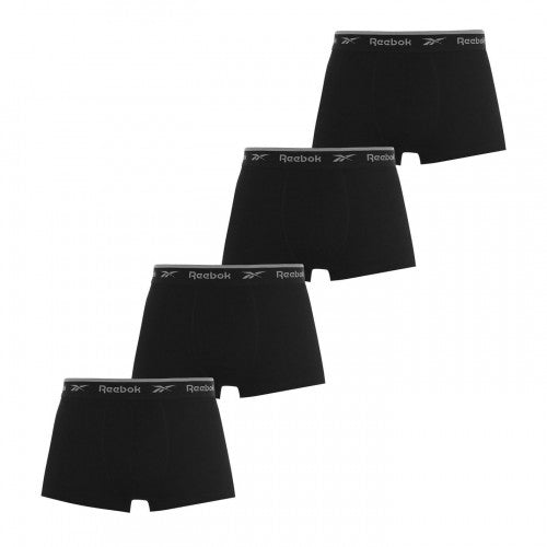 Front - Reebok Mens Boxer Shorts (Pack of 4)
