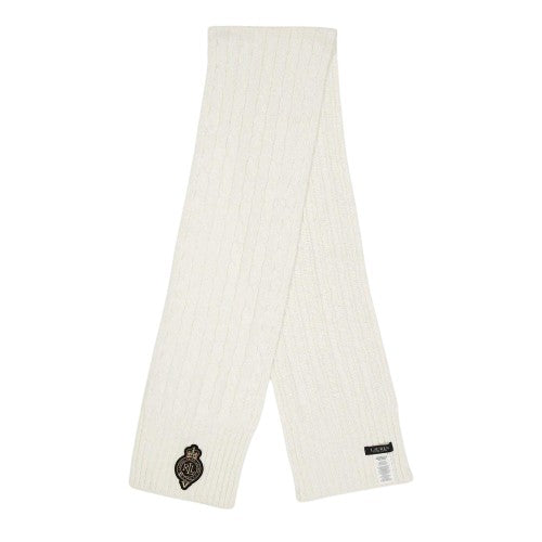 Front - Ralph Lauren Womens/Ladies Cable Knit Scarf