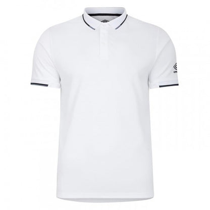 Front - Umbro Mens Ribbed Cuff Polo Shirt
