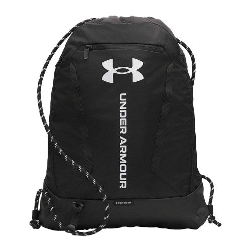 Front - Under Armour Hustle Logo Gym Drawstring Bag
