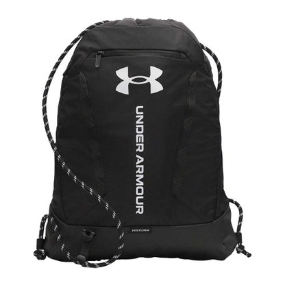 Front - Under Armour Hustle Logo Gym Drawstring Bag