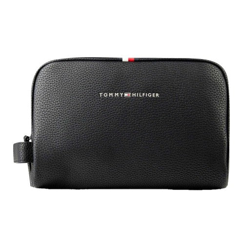 Front - Tommy Hilfiger Mens Essential PU Wash Bag