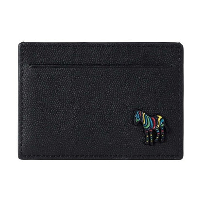 Front - Paul Smith Mens Zebra Leather Card Holder