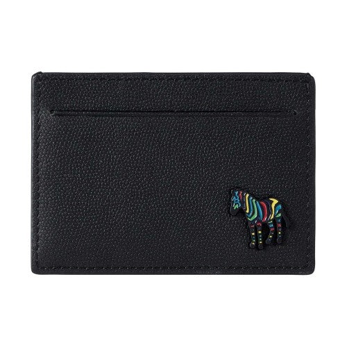 Front - Paul Smith Mens Zebra Leather Card Holder