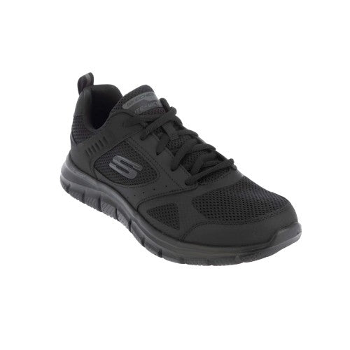 Front - Skechers Mens Track Syntac Coated Leather Trainers