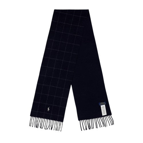 Front - Ralph Lauren Unisex Adult Plaid Wool Blend Scarf