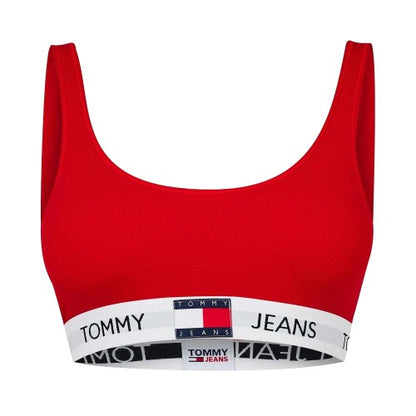 Front - Tommy Jeans Womens/Ladies Logo Cotton Bralette