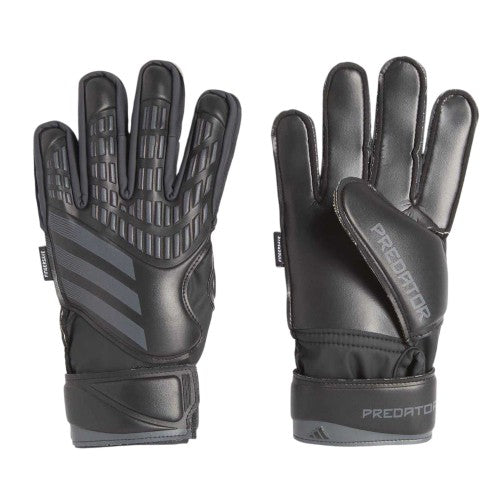 Front - Adidas Childrens/Kids Predator Match Fingersave Football Goalkeeper Gloves