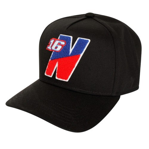 Front - Societe Noir Mens Logo Snapback Cap