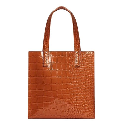 Front - Ted Baker Wenella Crocodile Skin Tote Bag