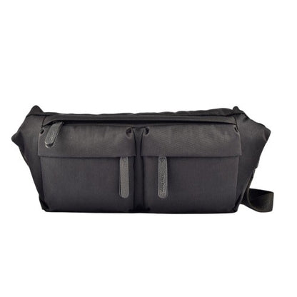 Front - Firetrap Leather Accents Casual Waist Bag