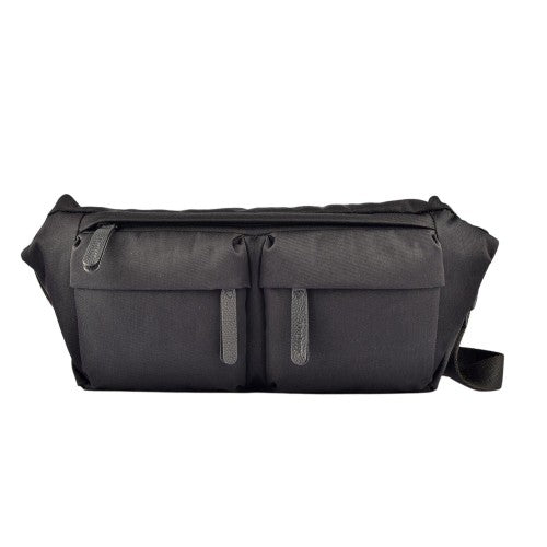 Front - Firetrap Leather Accents Casual Waist Bag