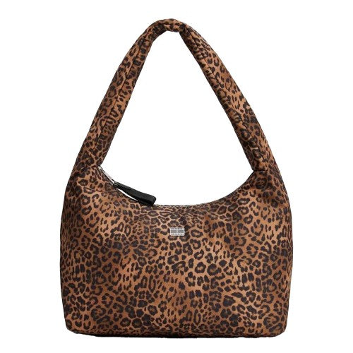 Front - Tommy Jeans Leopard Print Hobo Bag