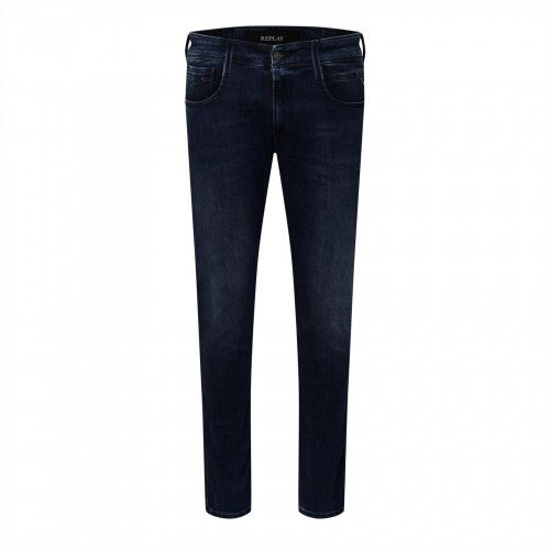 Front - Replay Mens Anbass Denim Slim Jeans