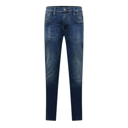 Front - Replay Mens Anbass Denim Slim Jeans
