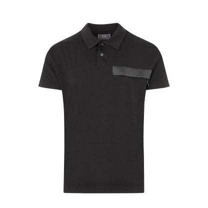 Front - Unlike Humans Mens Zip Pocket Polo Shirt