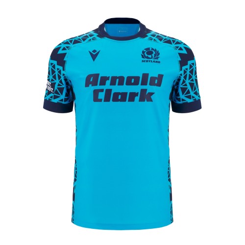 Front - Scotland RU Unisex Adult Polyester Rugby Shirt