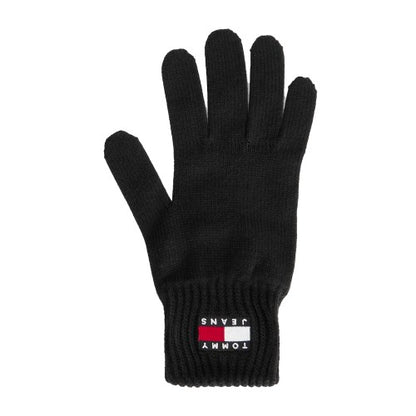 Front - Tommy Jeans Womens/Ladies Knitted Flag Logo Winter Gloves