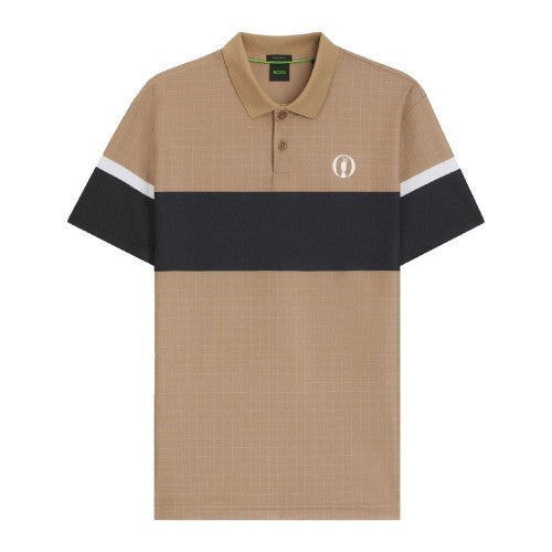 Front - Boss Mens The Open 25 Paddy Golf Polo Shirt