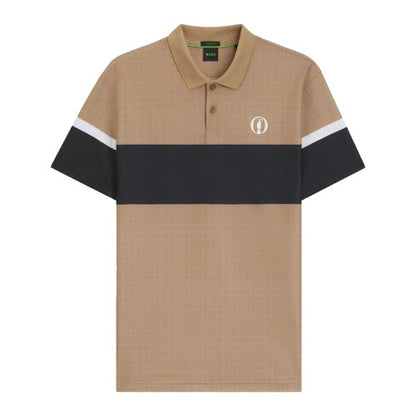 Front - Boss Mens The Open 25 Paddy Golf Polo Shirt