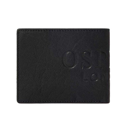 Front - Osprey Barker Logo Leather Wallet