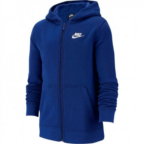 Royal Blue - Front - Nike Childrens-Kids Full Zip Hoodie